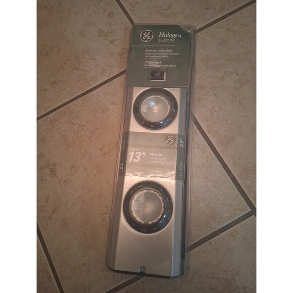 GE Halogen 2-Light Bar 13" Plug-In Under Cabinet Task Light – New Sealed – Model - Picture 1 of 7